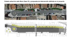 proyecto de reforma de la calle Muro