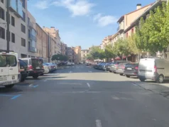 Las obras de la calle Muro de Tudela en marcha
