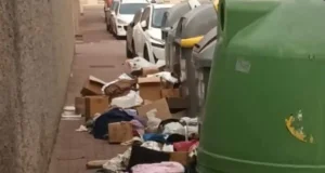 suciedad en las calles de Corella