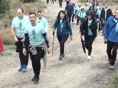 Más de 850 personas caminan en Fitero contra el cáncer