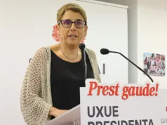 Anika Luján presenta su propuesta para Tudela de cara a las municipales de mayo La candidata de Geroa Bai a la alcaldía de Tudela