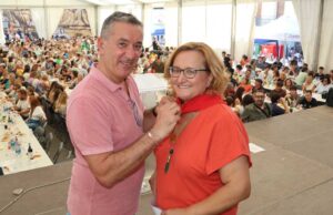 María Dabán, primera Arrocera Mayor de Arguedas: «Este reconocimiento me hace muchísima ilusión»