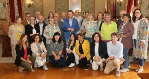 Representantes de entidades sociales de Tudela y autoridades