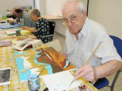 Usuarios de ADACEN dan a conocer los trabajos pictóricos del curso ADACEN-Pintura