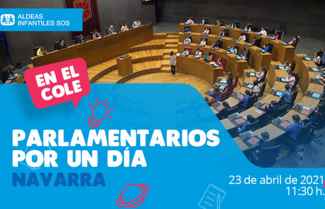 ALDEAS-INFANTILES-Parlament Cartel del Pleno organizado por Aldeas Infantiles y Parlamento de Navarra