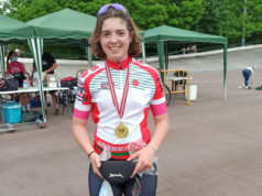 Ana Estella Lumbreras, campeona de Euskadi de ciclismo en pista