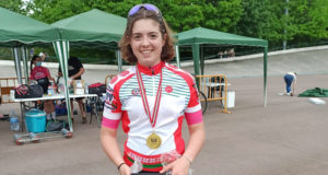 Ana Estella Lumbreras, campeona de Euskadi de ciclismo en pista