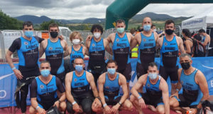 Miembros del SDR Arenas de Triatlón que acudieron a Aritzaleku