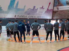 El Aspil Ribera Navarra preparando su partido contra el Jaén Paraíso Interior