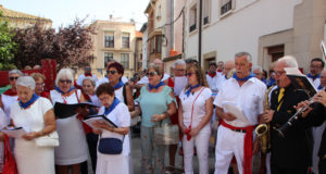 Los auroros en la procesión de Santa Eufemia en 2019