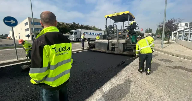 Cortes de tráfico en Tudela por obras de asfaltado en agosto de 2026