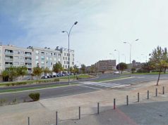 Más cojines berlineses y señales de paso de peatones con luz en la Avenida de las Merindades Avenida de las Merindades de Tudela