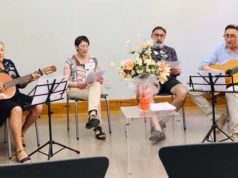 Mari Carmen Eza presentó en la Biblioteca de Tudela su libro «¿Te puedo ayudar? Encantada» Mari Carmen Eza