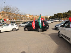 Caravana de coches para reivindicar un convenio en el sector de la limpieza