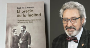 Chema Cenzano y la portada de su último libro