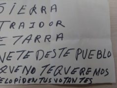 Fernando Sierra denuncia ante la guardia civil las pintadas que le critican por alcanzar la alcaldía con el apoyo de PSN-PSOE y CIC- Bildu