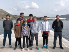 Participantes del Club Traslapuente en el Campeonato de Invierno de la VII Liga del Este de Piragüismo