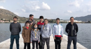 Participantes del Club Traslapuente en el Campeonato de Invierno de la VII Liga del Este de Piragüismo
