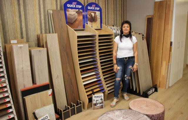 DECOHOGAR-TUDELA-NUEVO-LOCAL Anabel García, en la nueva tienda de Decohogar en Tudela