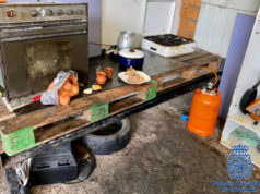 Un detenido en Milagro por alquilar habitaciones en una nave industrial Una de las estancias en la nave industrial de Milagro