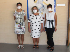 Mª Carmen Pérez Garde, directora del colegio Ntra. Sra. del Patrocinio: “Los pequeños, como siempre, nos han vuelto a sorprender” Mª Ángeles Barrado, secretaria, Mª Carmen Pérez, directora, y Cristina Escalada, Jefa de Estudios