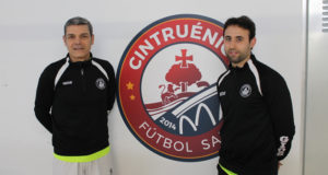 Jose Ignacio Pitillas y David Equisoain entrenadores del Cintruénigo FS