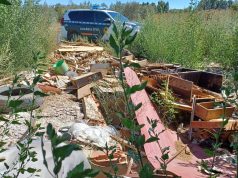 Detectado un vertido ilegal de escombros en un paraje de Fitero vertido escombros Fitero