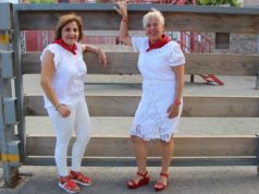 Sandra Acereda y Laura Andrés, alcaldesa y concejala del Día de las Mujeres en Fontellas Fontellas