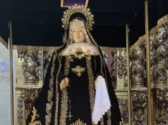 La Hermandad de la Pasión de Corella restaura la imagen de la Soledad imagen de la Soledad de Corella