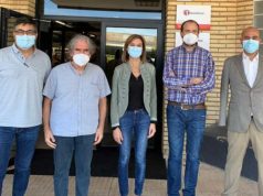 El portavoz del PSN-PSOE en Tudela, Ángel Sanz, visita los centros de Tasubinsa y Elkarkide