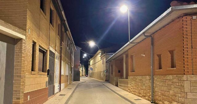 Fustiñana alumbrado público LED