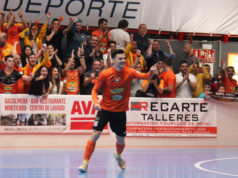 Ferran Plana, jugador del Aspil Jumpers Ribera navarra de fútbol sala