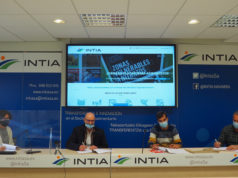 INTIA y empresas riberas firman la iniciativa Tierra de Futuro De izda. a dcha. Natalia Bellostas, directora-gerente de INTIA; Ignacio Urmenta, Director de Gvtarra; Adrián Zapata, agricultor de Milagro y Juan Antonio Orduña, agricultor de Peralta