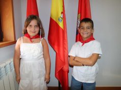 Raúl Salcedo y Martina Gamen, alcaldes infantiles de Fontellas