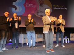 Alfonso Verdoy recibe el homenaje de la Muestra de Cine Alfonso Verdoy homenaje