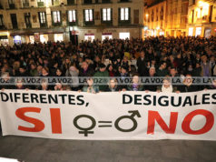 Histórica movilización feminista en el Día de la Mujer en Tudela