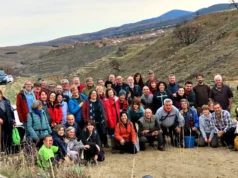 Siembra de bellotas en las zonas afectadas por el incendio del 2022 en el Moncayo