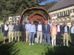 representantes de las Asociaciones del Camino de Santiago de Navarra