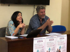 Idoia Villanueva y Juantxo López de Uralde abogan en Tudela por “una nueva cultura en torno al agua”