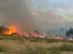 Un incendio en Lodares obliga a intervenir a los servicios de emergencia en Tudela
