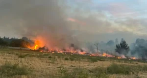 Un incendio en Lodares obliga a intervenir a los servicios de emergencia en Tudela