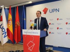 Javier Esparza: “Las decisiones que nos afectan se tienen que tomar en Navarra y no en Madrid ni en Bilbao”