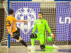 Uno de los goles del Aspil Jumpers Ribera Navarra FS