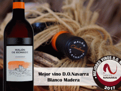 Malón de Echaide Blanco Fermentado en Barrica, “Mejor Vino D.O. Navarra” en la categoría Blanco Madera