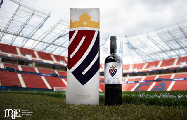 MALON-ECHAIDE-CENTENARIO-OSASUNA-01 La botella de Malón de Echaide para celebrar el centenario de Osasuna