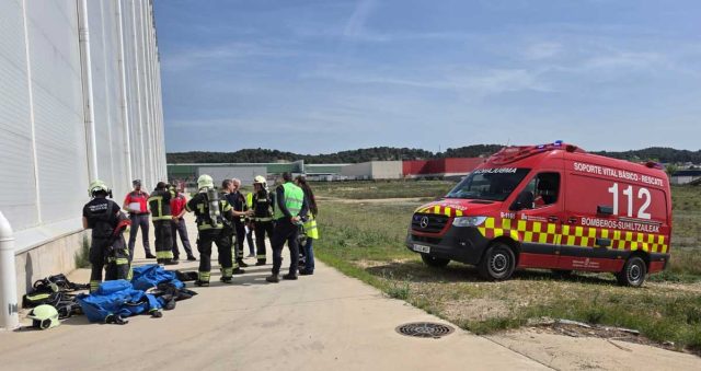 Simulacro sustancia tóxica Milagro