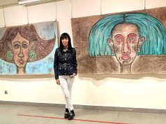 Mariluz Robles expone en el Museo de Castejón Mari Luz Robles. (Foto Cruz Mauleón)