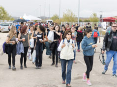 Miles de personas participan en Tudela en el Nafarroa Oinez