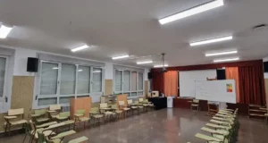 cambio de iluminación en el Colegio Público "Ciudad de Corella"