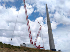 El parque eólico Serralta de Cabanillas comienza a renovar sus aerogeneradores parque eólico